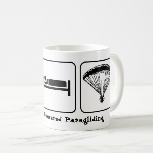 Essen Sie, schlafen Sie, angetriebenes Kaffeetasse (VorderseiteRechts)