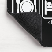 Essen Sie, schlafen Sie, Basketball Mousepad (Ecke)