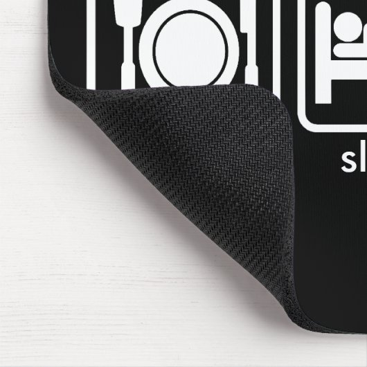 Essen Sie, schlafen Sie, Basketball Mousepad (Ecke)