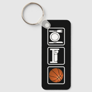 Essen Sie, schlafen Sie, Basketball Schlüsselanhänger