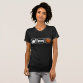 Essen Sie, schlafen Sie, Basketball T-Shirt (Vorne ganz)