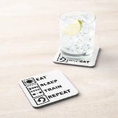 Essen Sie, schlafen Sie, bilden Sie aus, Untersetzer (Rechte Seite)