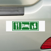 Essen Sie, schlafen Sie, Dabkeh Autoaufkleber (Auf Auto)