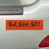 Essen Sie, schlafen Sie, FAHREN Sie Ski Autoaufkleber (Auf Auto)