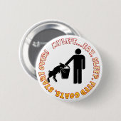 ESSEN SIE, SCHLAFEN SIE, FÜTTERN SIE ZIEGEN, BUTTON (Vorne & Hinten)