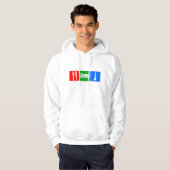 Essen Sie, schlafen Sie, Huka Hoodie (Vorne ganz)