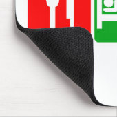 Essen Sie, schlafen Sie, Huka Mousepad (Ecke)