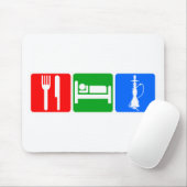 Essen Sie, schlafen Sie, Huka Mousepad (Mit Mouse)
