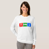 Essen Sie, schlafen Sie, Huka T-Shirt (Vorne ganz)