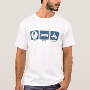 essen Sie, schlafen Sie, jetski T-Shirt