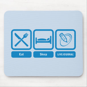 Essen Sie, schlafen Sie, LiveJournal Mousepad