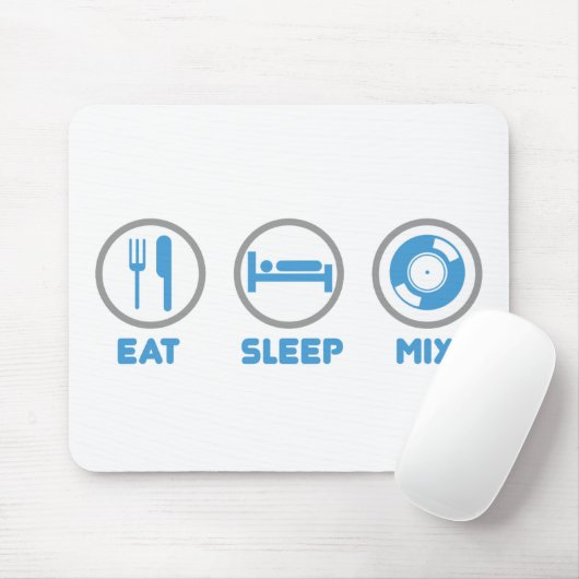 Essen Sie, schlafen Sie, mischen Sie wieder - Mousepad (Mit Mouse)