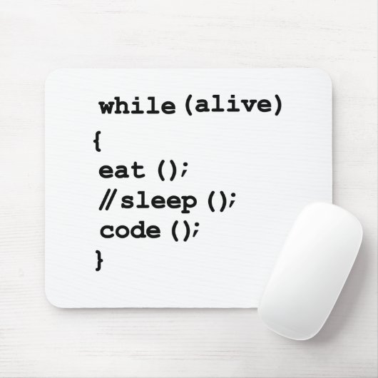 Essen Sie, schlafen Sie nicht, zu kodieren, zu Mousepad (Mit Mouse)