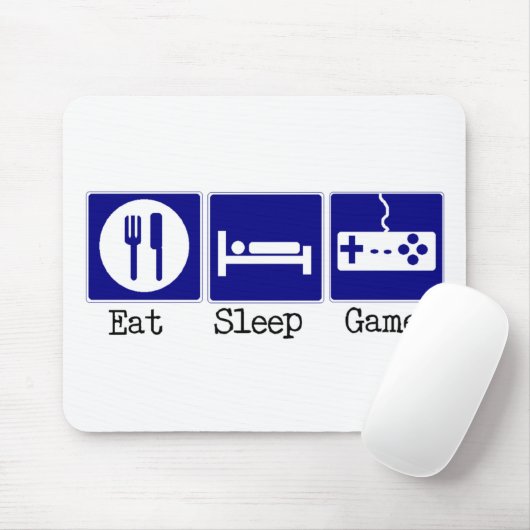 Essen Sie, schlafen Sie, Spiel Mousepad (Mit Mouse)