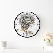 Essen Sie, schlafen Sie Spiel-Rugby Große Wanduhr (Zuhause)