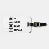 Essen Sie, schlafen Sie, Spiel, Wiederholung Gepäckanhänger (Vorderseite horizontal)