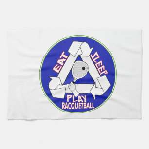 ESSEN SIE, SCHLAFEN SIE, SPIELEN SIE RACQUETBALL - HANDTUCH