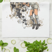 Essen Sie, schlafen Sie, spielen Sie Volleyball Handtuch (Gefaltet)