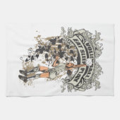 Essen Sie, schlafen Sie, spielen Sie Volleyball Handtuch (Horizontal)