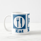 Essen Sie, schlafen Sie u. reiten Sie Kaffeetasse (Links)