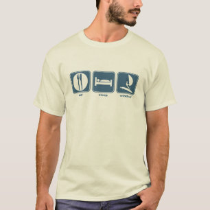 essen Sie, schlafen Sie, windsurf T-Shirt