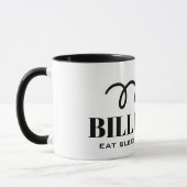 Essen Sie schlafen spielen wiederholen lustige sch Tasse (Links)