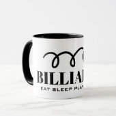 Essen Sie schlafen spielen wiederholen lustige sch Tasse (Vorderseite Links)