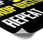 Essen Sie schlafende Crop Dusting Wiederholung Cro Poster (Ecke)