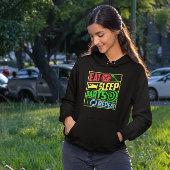 Essen Sie schlafende Darts Wiederholung - Dart Fan Hoodie