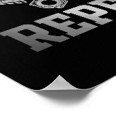 Essen Sie schlafende Fix Stuff Wiederholung lustig Poster (Ecke)