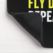Essen Sie schlafende Fly Drones Wiederholen Drone Mousepad (Ecke)