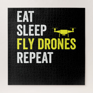 Essen Sie schlafende Fly Drones Wiederholen Drone Puzzle