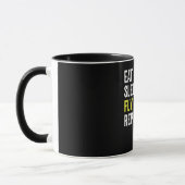 Essen Sie schlafende Fly Drones Wiederholen Drone Tasse (Links)