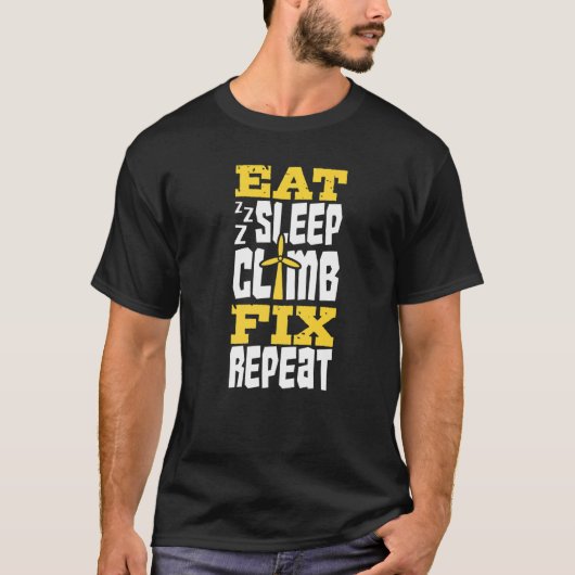 Essen Sie schlafende Kluft Fix Vertical Wind Power T-Shirt (Vorderseite)