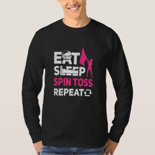 Essen Sie schlafende Spin Toss Wiederholung Farbsc T-Shirt