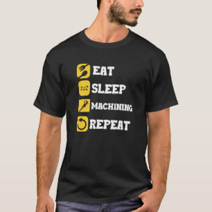 Essen Sie schlafende Wiederholmaschine des maschin T-Shirt