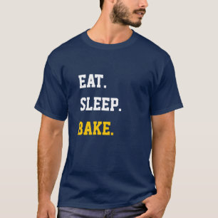 Essen Sie schlafenden Kuchen T-Shirt