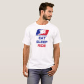 Essen Sie Schlaffahrt T-Shirt (Vorne ganz)