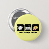Essen Sie Schlaffarbe Button (Vorne & Hinten)