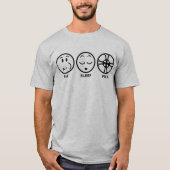 Essen Sie Schlaffilm T-Shirt (Vorderseite)