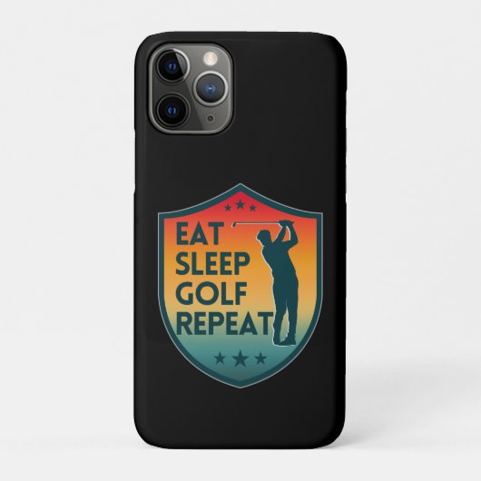 ESSEN SIE SCHLAFGOLF WIEDERHOLEN Case-Mate iPhone HÜLLE (Rückseite)