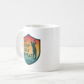 ESSEN SIE SCHLAFGOLF WIEDERHOLEN KAFFEETASSE (Vorderseite Links)