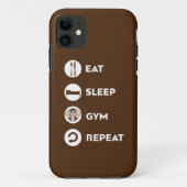 ESSEN SIE SCHLAFGYM WIEDERHOLEN Case-Mate iPhone HÜLLE (Rückseite)