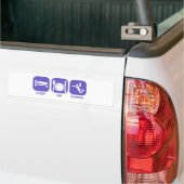 essen Sie Schlafhandball Autoaufkleber (Auf Lkw)