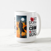 Essen Sie schlaflose Uhr Kaffeetasse (VorderseiteRechts)