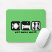 essen Sie Schlafmathe Mousepad (Mit Mouse)