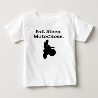 Essen Sie SchlafMotocross Baby T-shirt