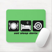 Essen Sie Schlafpfeile Mousepad (Mit Mouse)