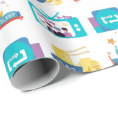 ESSEN SIE SCHLAFPLATZ WIEDERHOLEN GESCHENKPAPIER (Rolleneckpunkt)