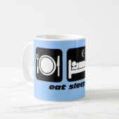 essen Sie Schlafreihe Kaffeetasse (Vorderseite Links)